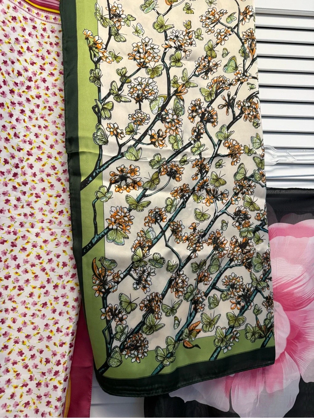 Bundle of 10 Assorted Floral and Patterned Scarves and Caftan